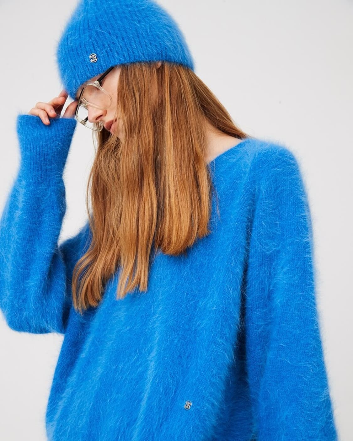 [OS] 문선 프리미엄 앙고라 비니 바이스 블루 상품이미지3