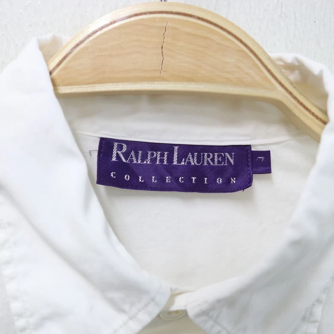 폴로 랄프로렌 퍼플 라벨 화이트 코튼 셔츠 64808 상품이미지8