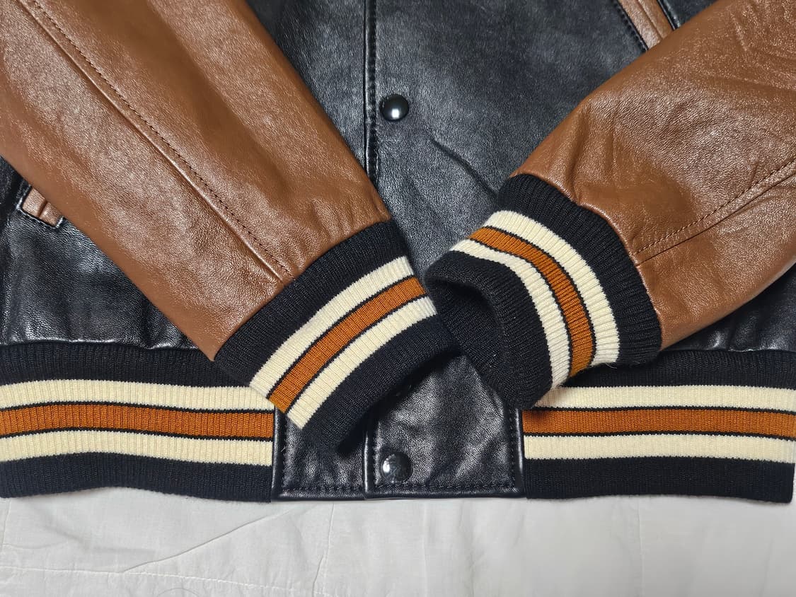 코치 레더 바시티 자켓 상품이미지3