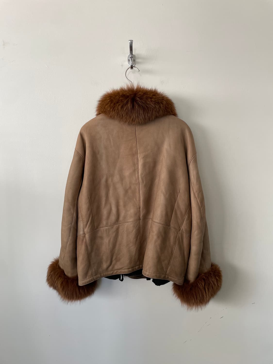  fox fur trimming sheepskin shearling jk 상품이미지3