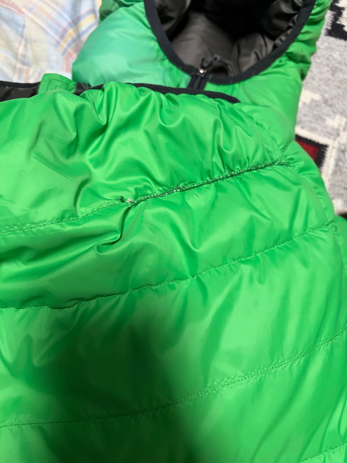 빈티지 마무트 mammut super down 패딩 자켓 그린 XL 상품이미지4