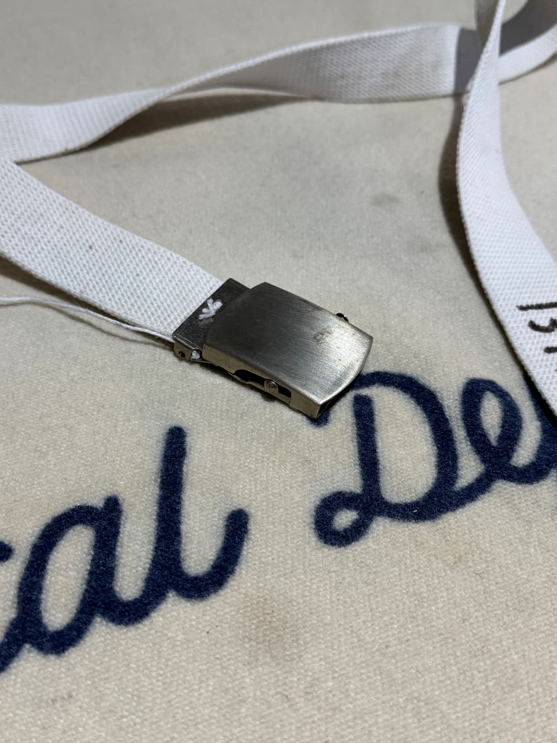 40s 대전용 USN 미해군 화이트 벨트 상품이미지3