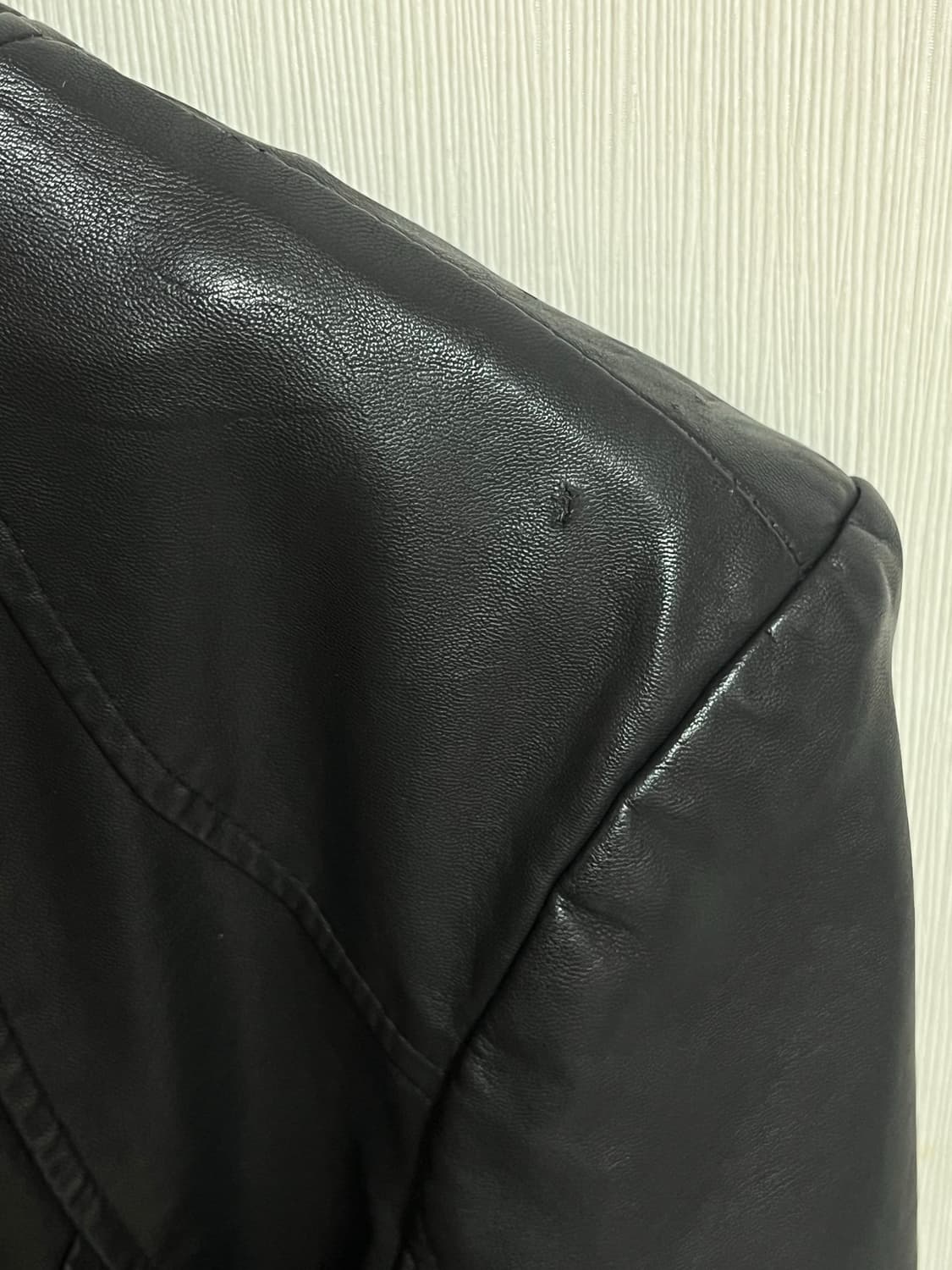 double zip 레더 자켓 상품이미지6