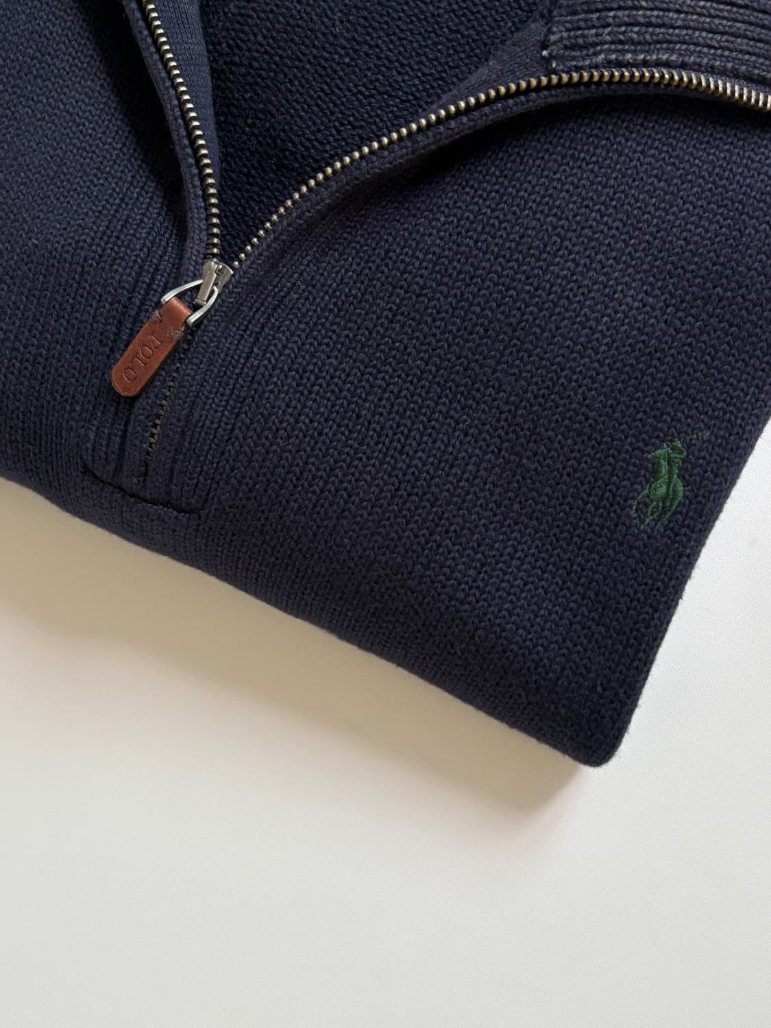 Polo 폴로 랄프로렌 신형 코튼 그린포니 네이비컬러 하프집업 상품이미지1