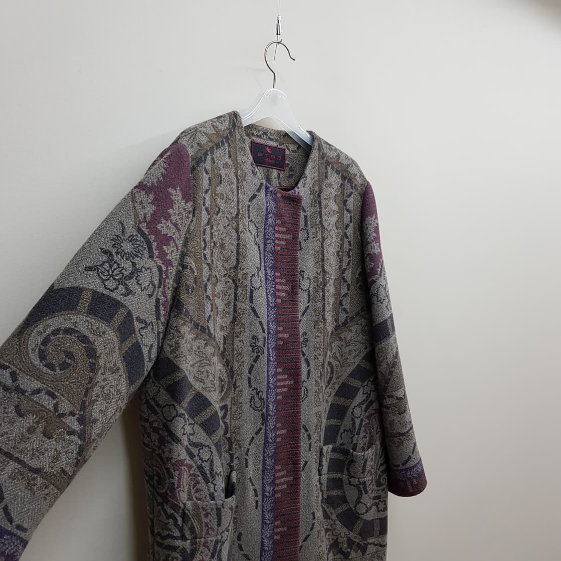 에트로 ETRO 페이즐리 자카드 간절기 코트 48사이즈 상품이미지3