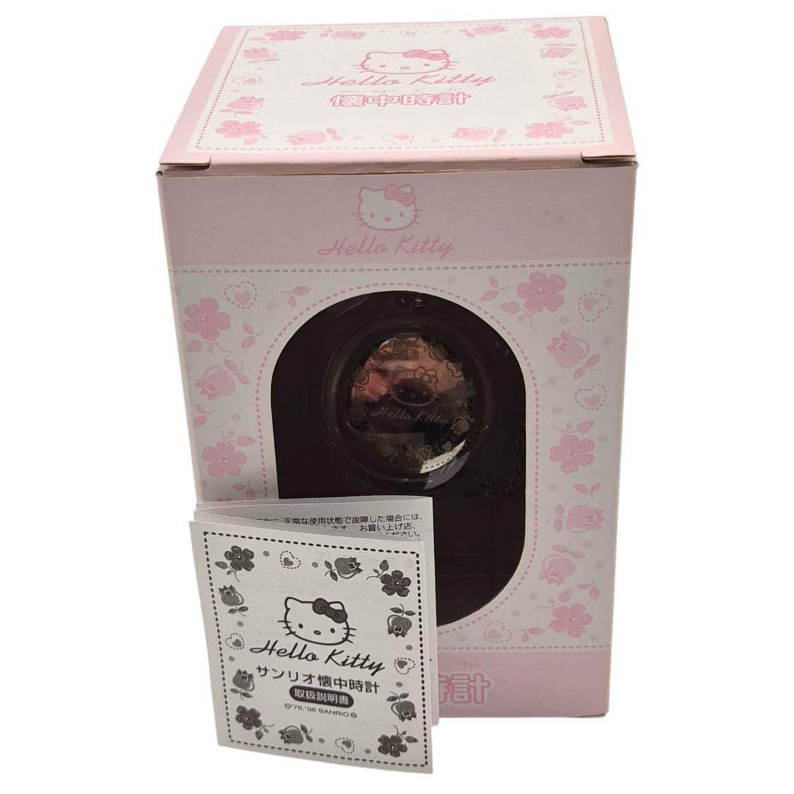 06s 헬로키티 핑크 실버 글리터 회중 시계 상품이미지3