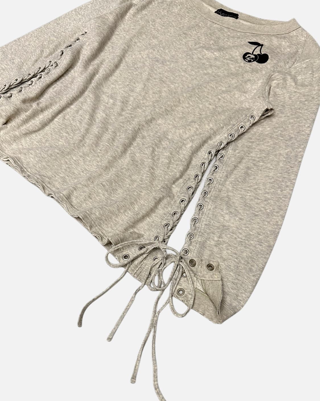 grunge lace-up cherry t-shirt 상품이미지3