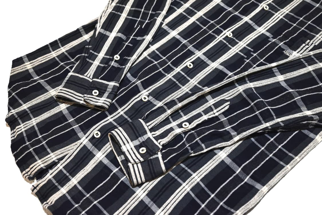 Armani jeans 1990s check shirt 상품이미지4