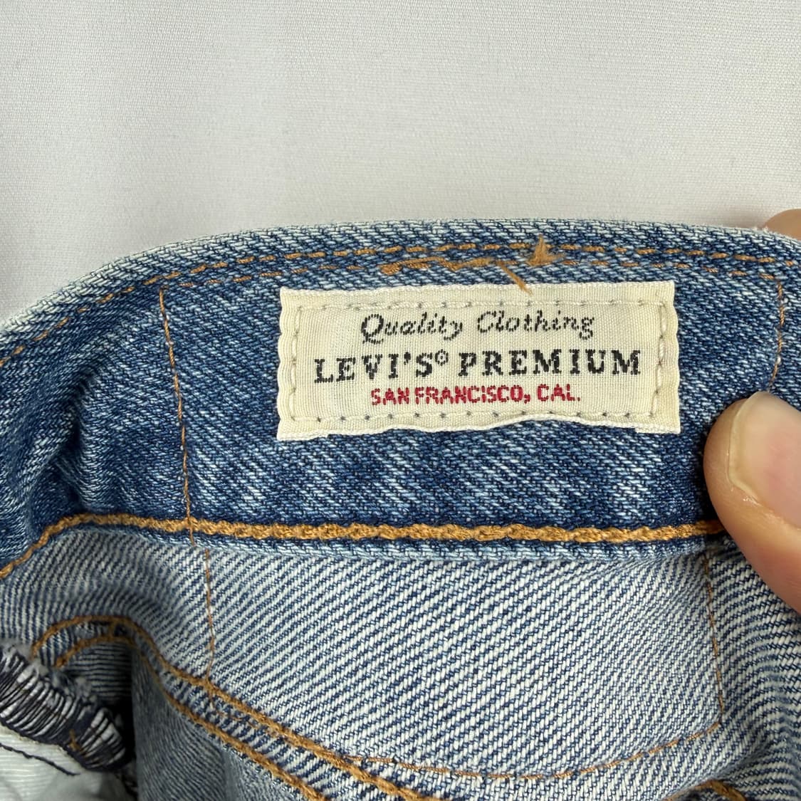 (29/30) 리바이스 501 ST 프리미엄 연청 데님 팬츠 상품이미지5