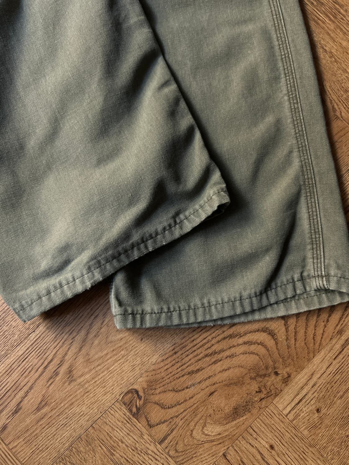 [36]칼하트FR 모스그린 싱글니 라이트 캔버스 워크팬츠 상품이미지6