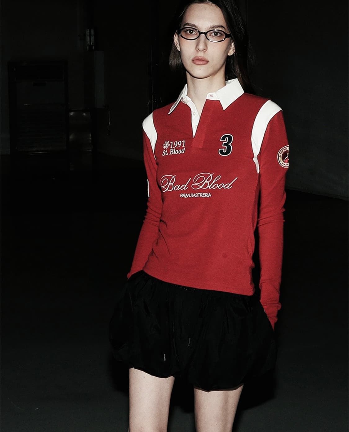 Badblood - 세인트 블러드 럭비 셔츠 슬림핏 상품이미지3