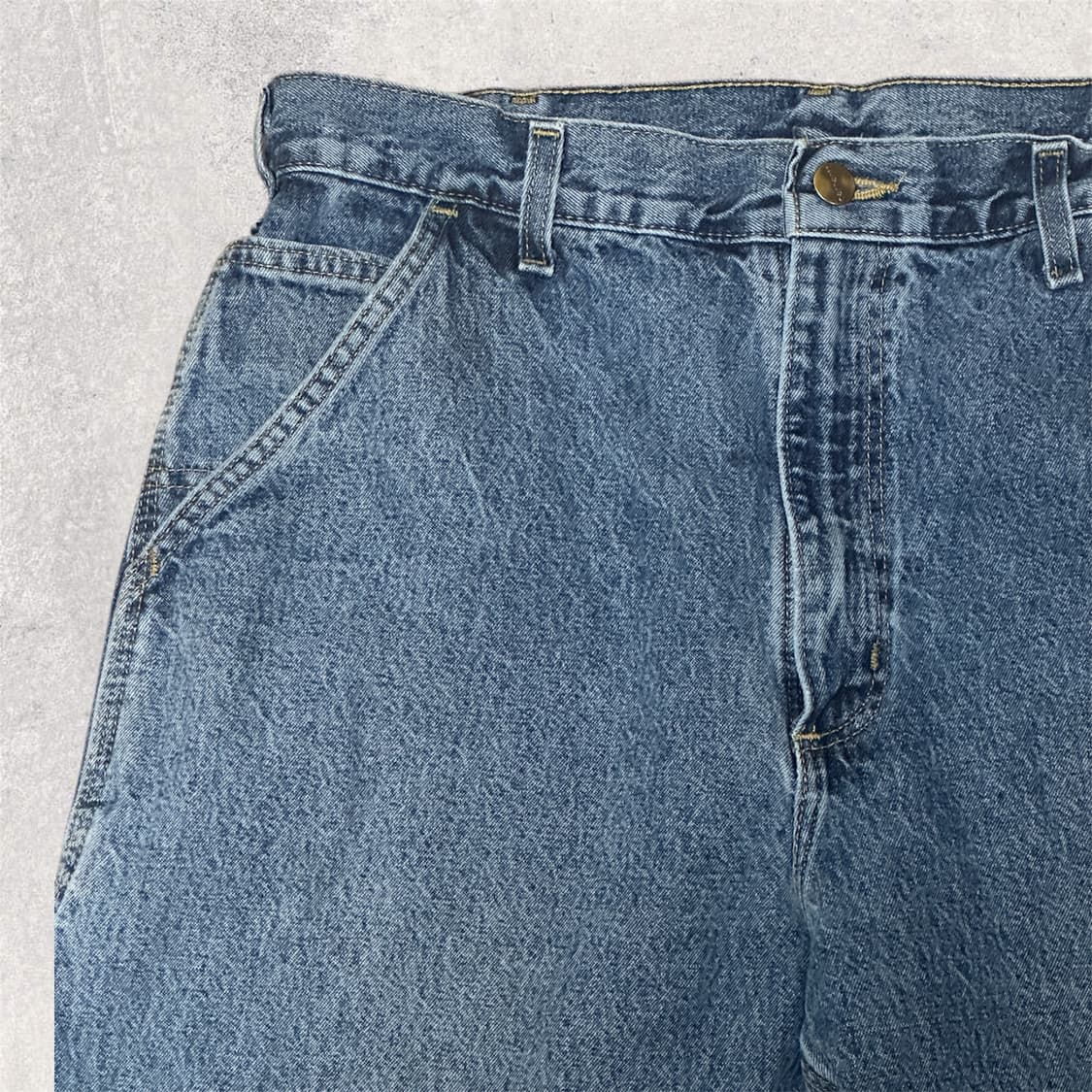 칼하트 B13 데님 싱글니 카펜터 팬츠 34 오리지널 던가리 MEXICO 상품이미지7