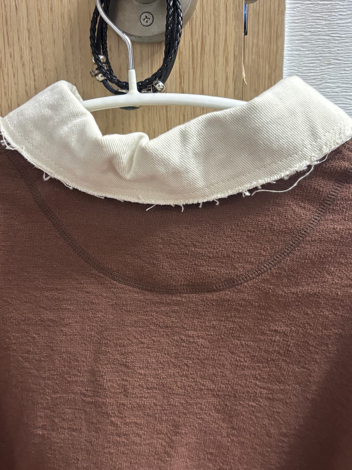 렉토 빈티지 브라운 크롭 티셔츠 상품이미지6