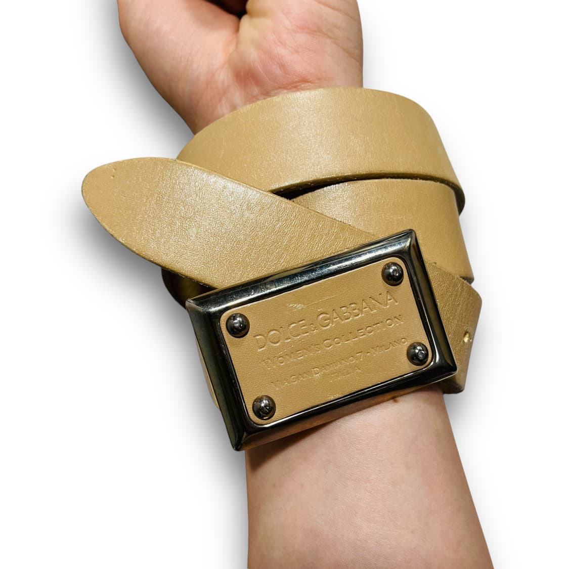 돌체 앤 가바나 우먼 컬렉션 비비크림 가죽 벨트 상품이미지3