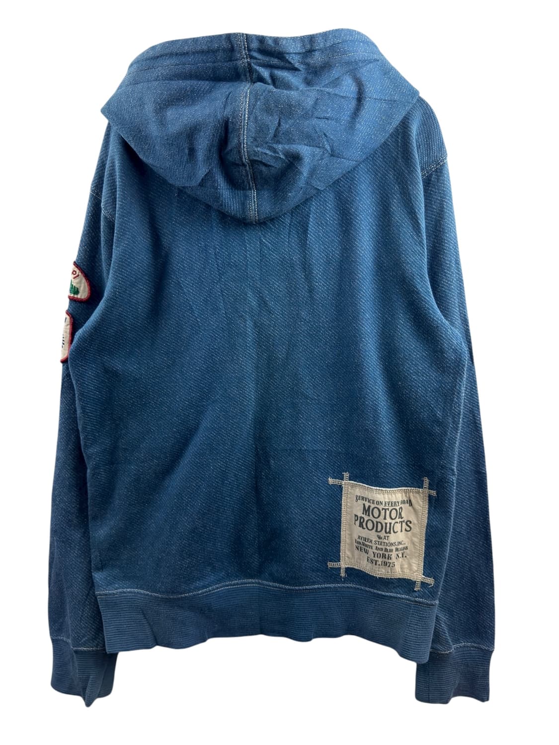 아비렉스 모터투어 패치 블루 후드집업1291 상품이미지2