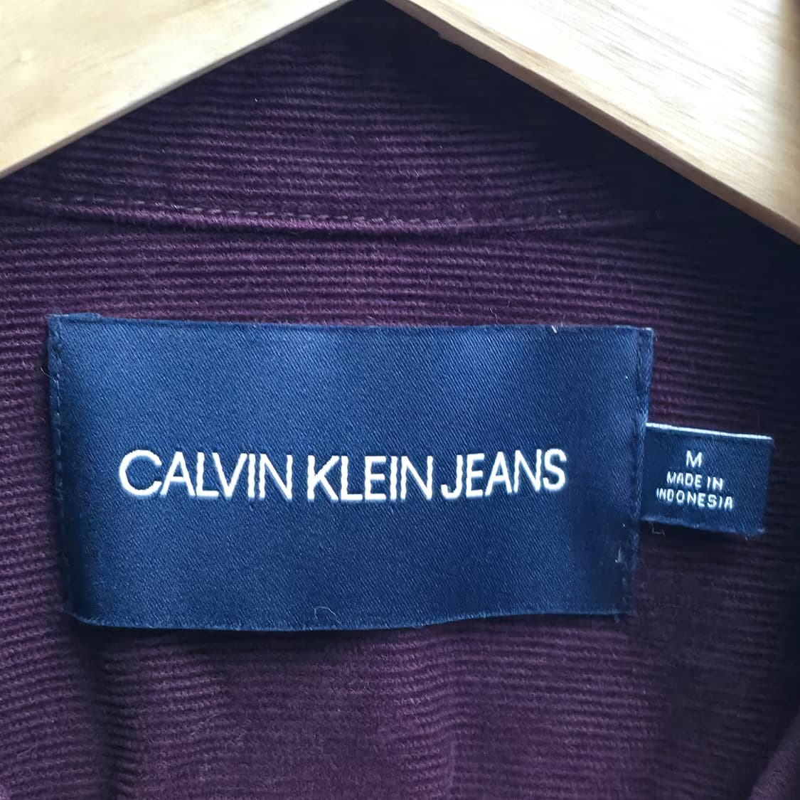 [M] CK 캘빈클라인 버건디 코듀로이 셔츠 상품이미지5