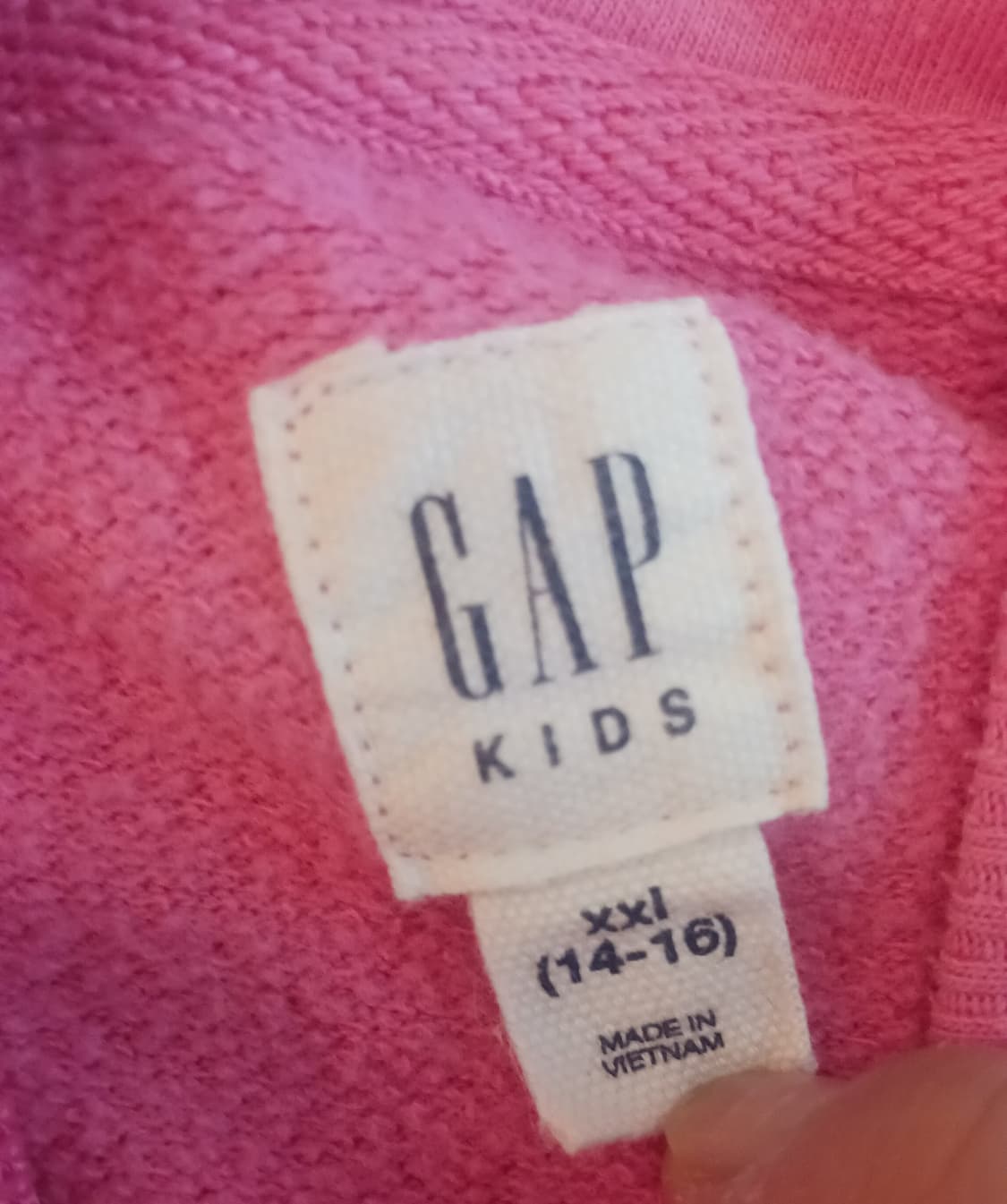 GAP kids 로고 갸루 후드집업 핑크 상품이미지3