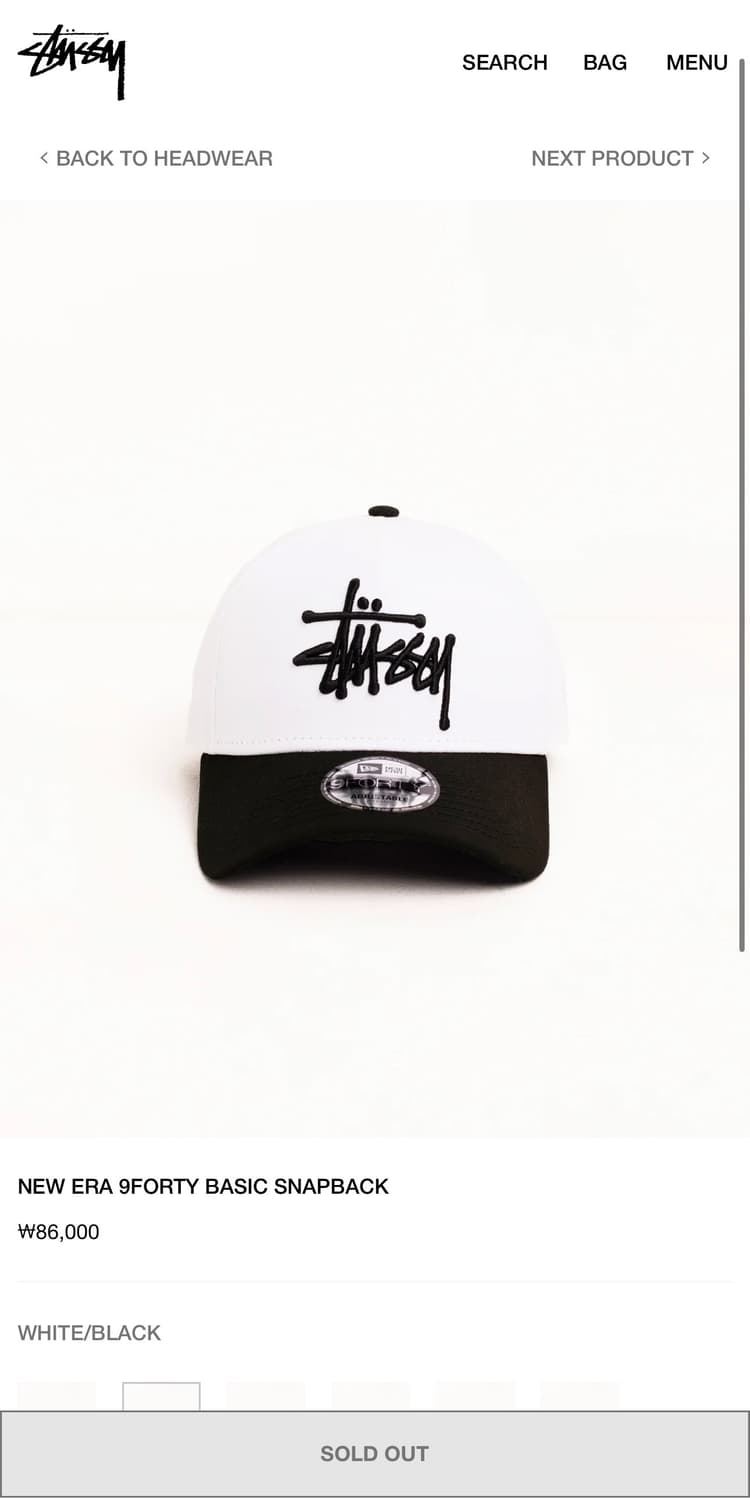 스투시 뉴에라 9forty 캡 상품이미지5