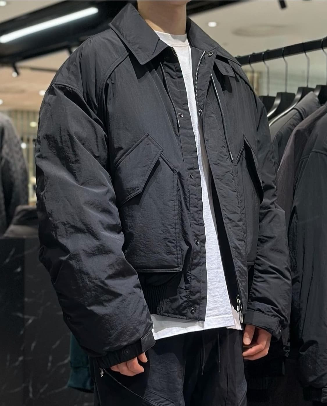 준지 179만 스탠카라 봄버 블루종 상품이미지1