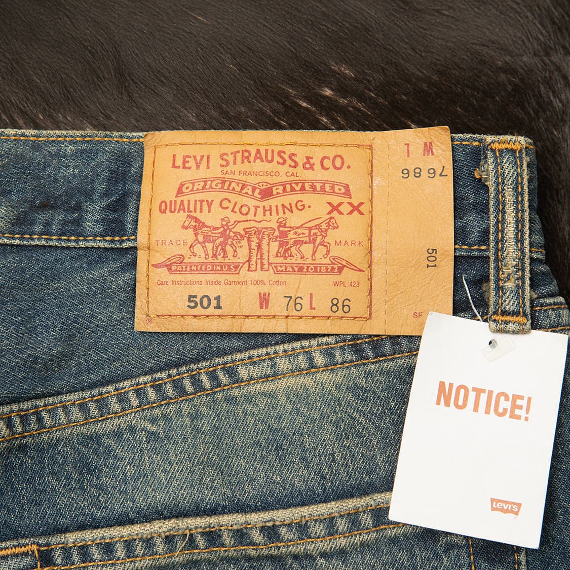 [30] 00s 리바이스 501 데님팬츠 코리아 메이드 데드스탁  상품이미지5