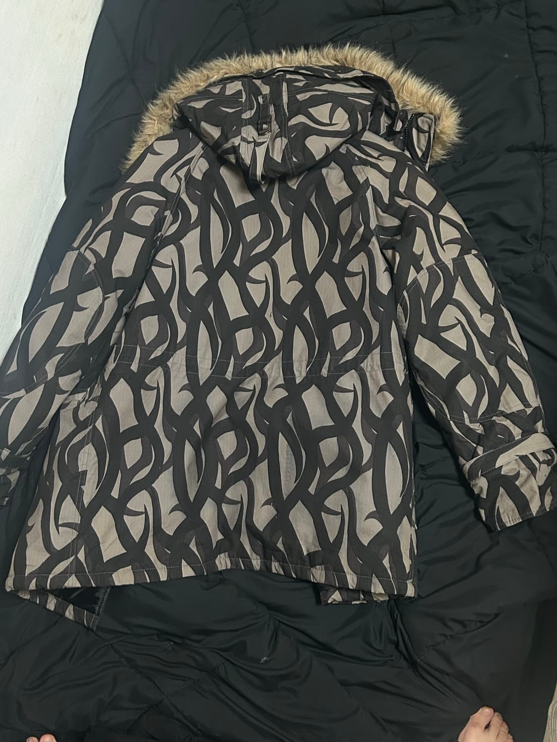 빈티지 90‘s 트라이벌 카모 n3b 파카 L 상품이미지2