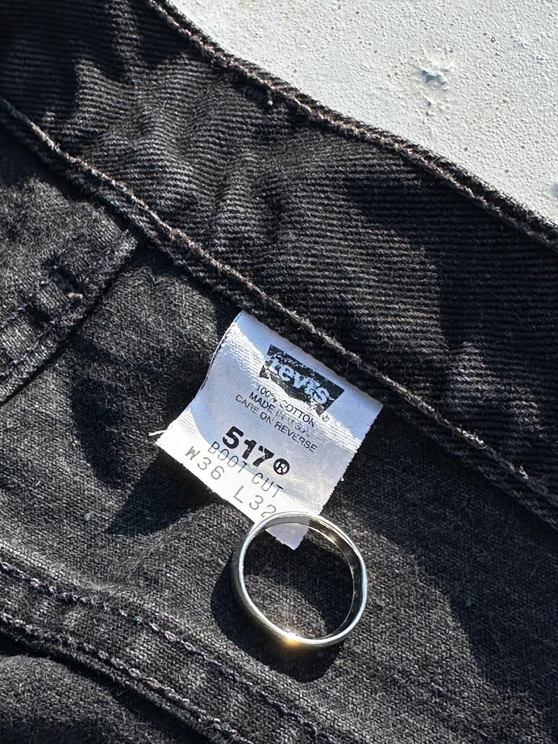 90s levi's 517 Black 빈티지 리바이스 플레어핏 블랙 상품이미지3