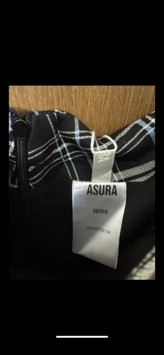 ASURA 체크 미디스커트 상품이미지4