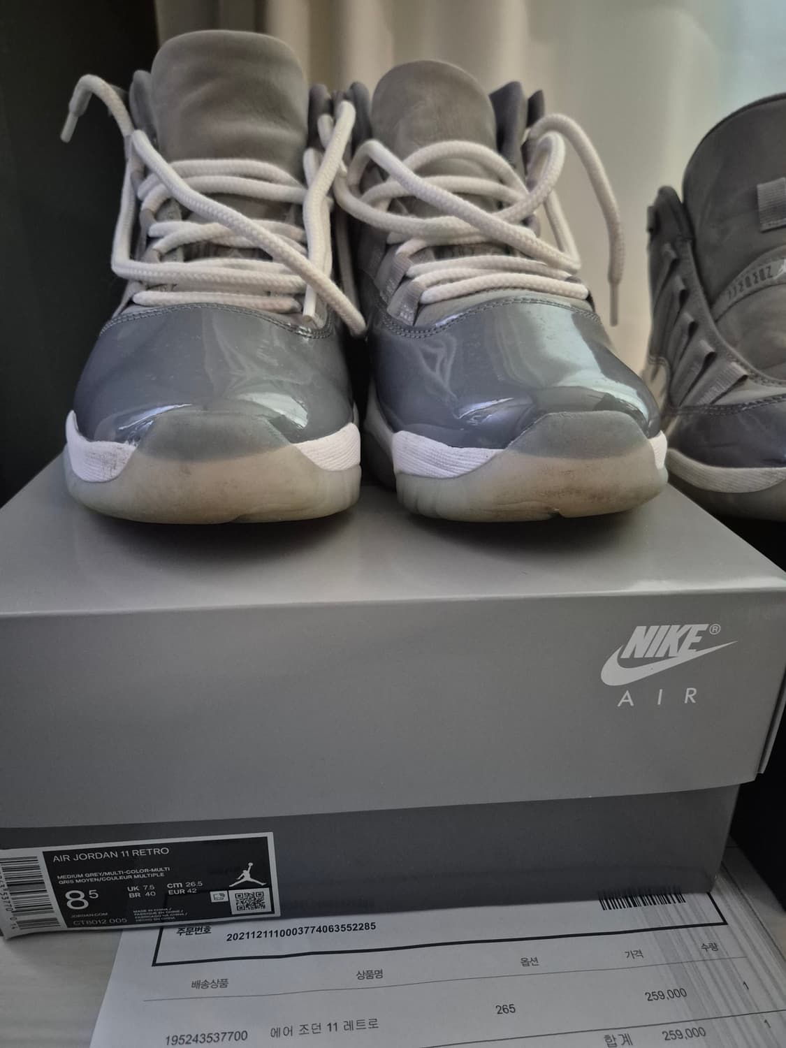에어조던 11 쿨그레이 265, 215 상품이미지2