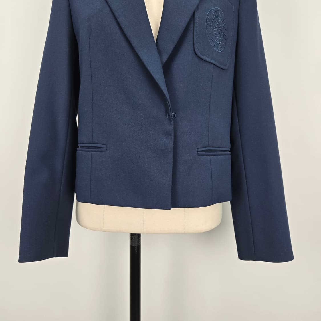 0129 모르간 23ss단색 네이비 자켓 55 상품이미지4