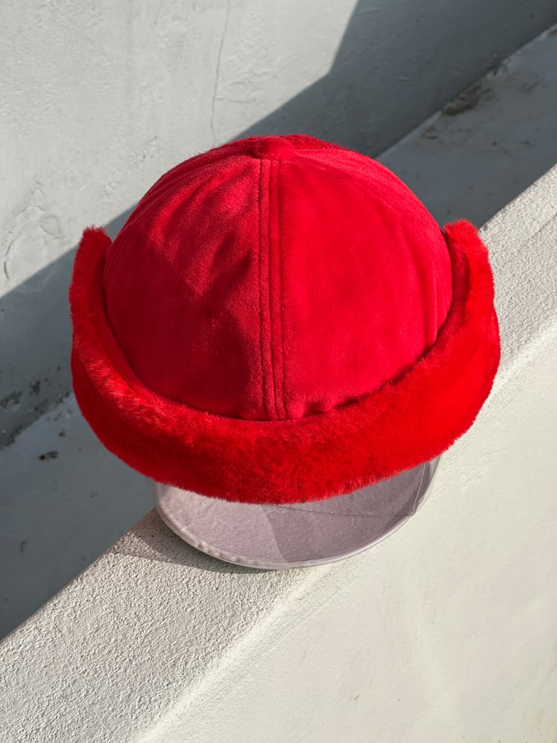 [S-M] 타이틀리스 로고 레드 트윌 이어머프 볼캡 모자 골프 상품이미지4