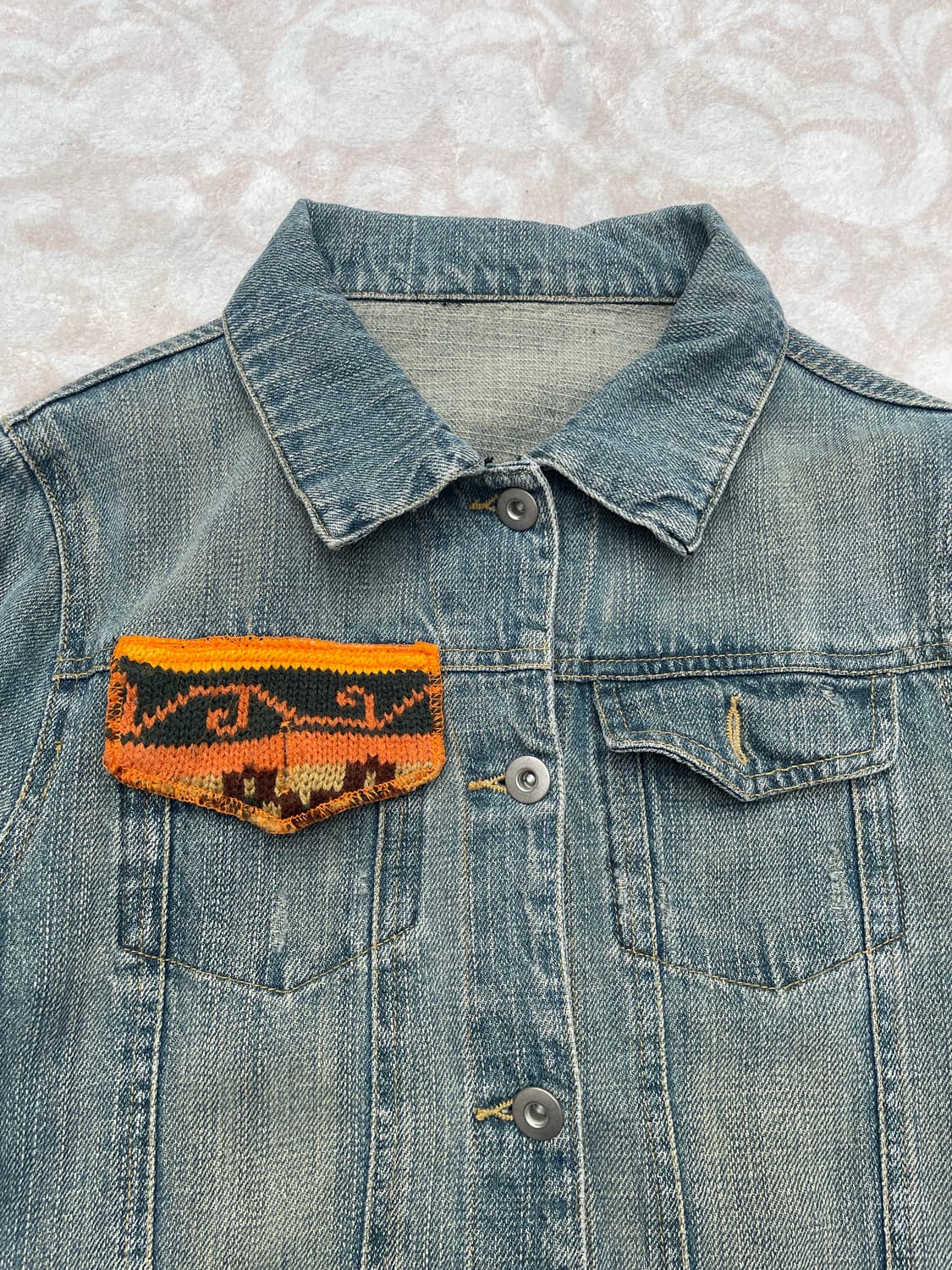 Vintage Hippie Custom Denim Jacket  상품이미지2