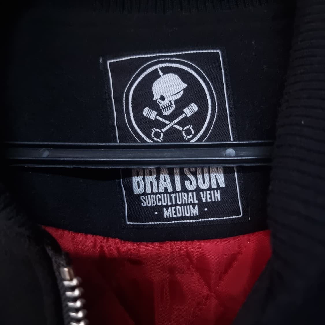 [BRATSON]14F/W 스컬 빅 로고 블랙 스타디움 자켓 상품이미지7