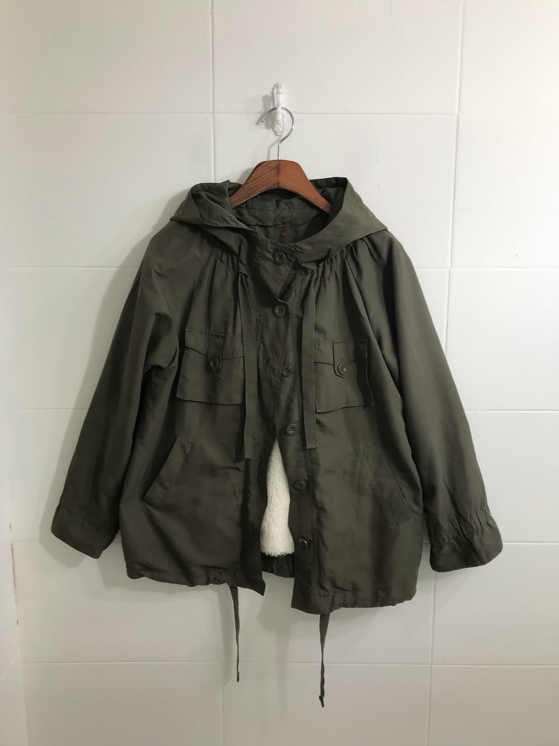 민트 카키 하구미 니혼진 야상 코디세트 상품이미지4