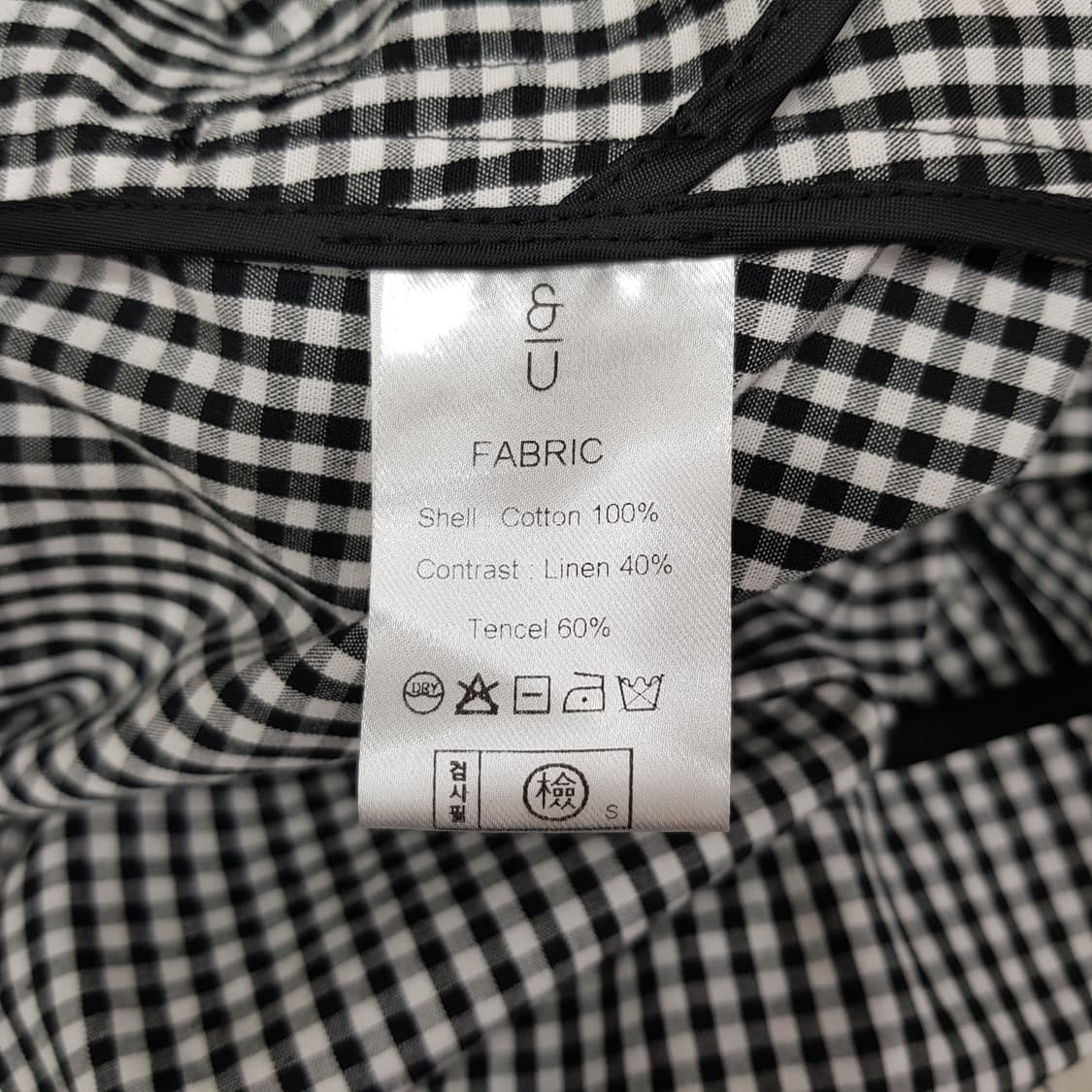 앤유 포지타노 깅엄 체크 원피스 2사이즈 상품이미지8