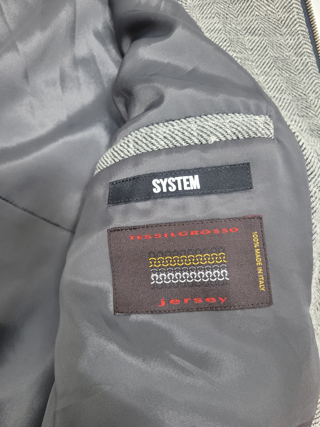 SYSTEM 한섬 시스템옴므 헤링본 블루종 점퍼 / 남 100
 상품이미지8