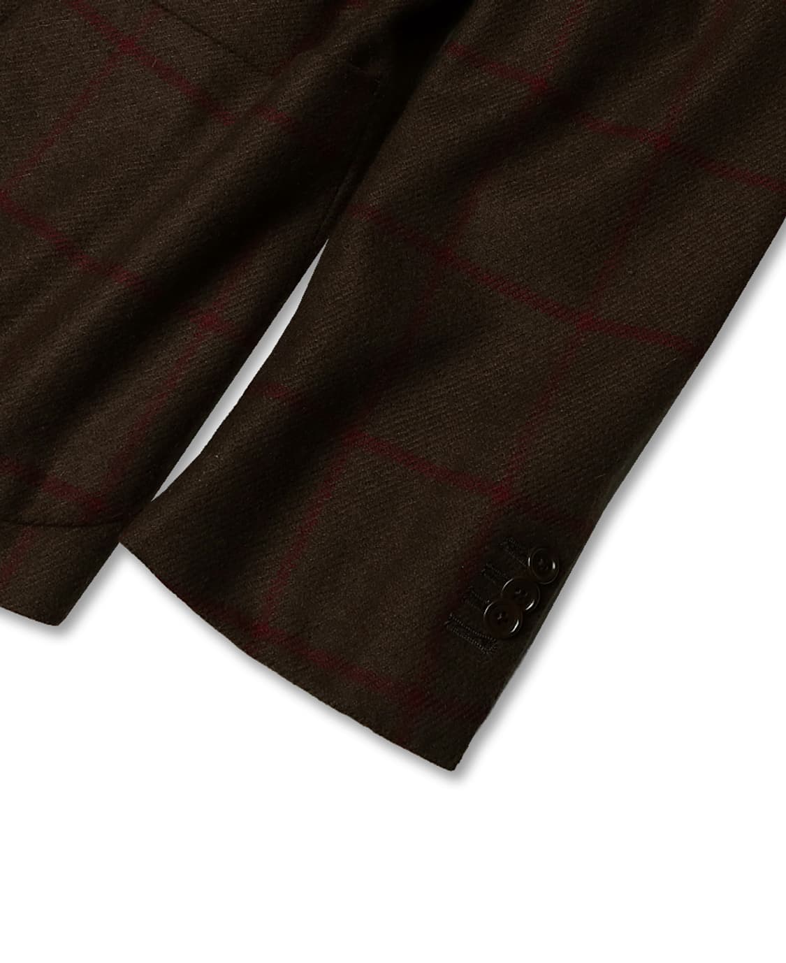 소버린 하우스 [Sovereign House] 브라운 체크 캐시미어 자켓 상품이미지3