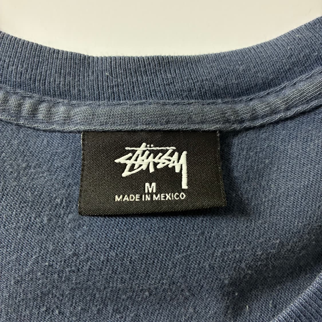 Stussy  스투시 베이직 코튼 네이비 반팔 티셔츠  상품이미지6