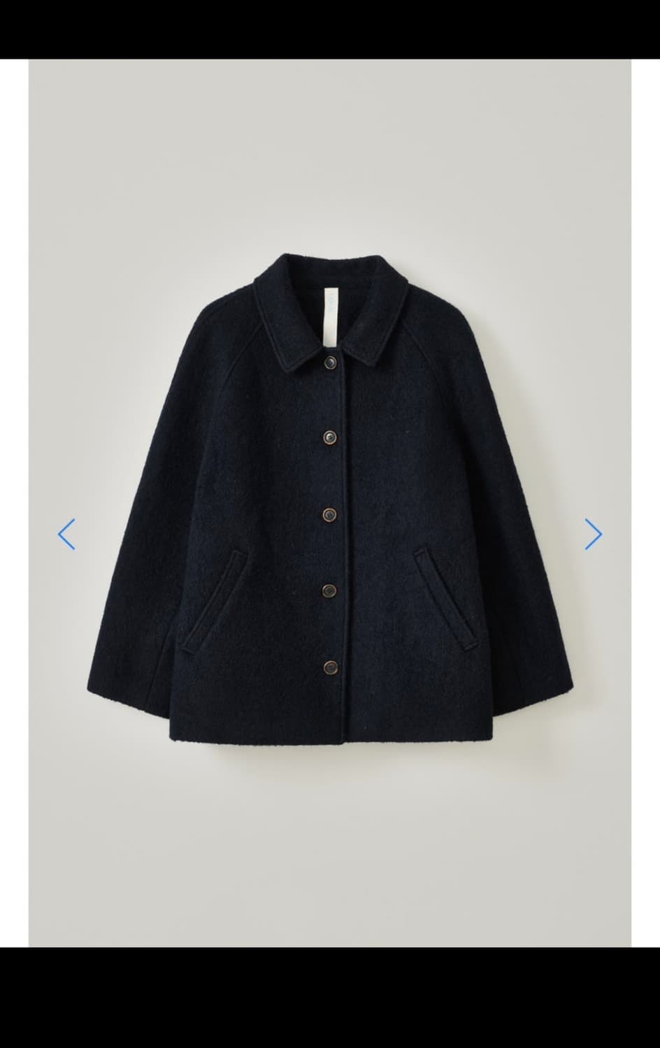 타낫 하프코트 네이비 (ato alpaca wool half coat) 상품이미지2