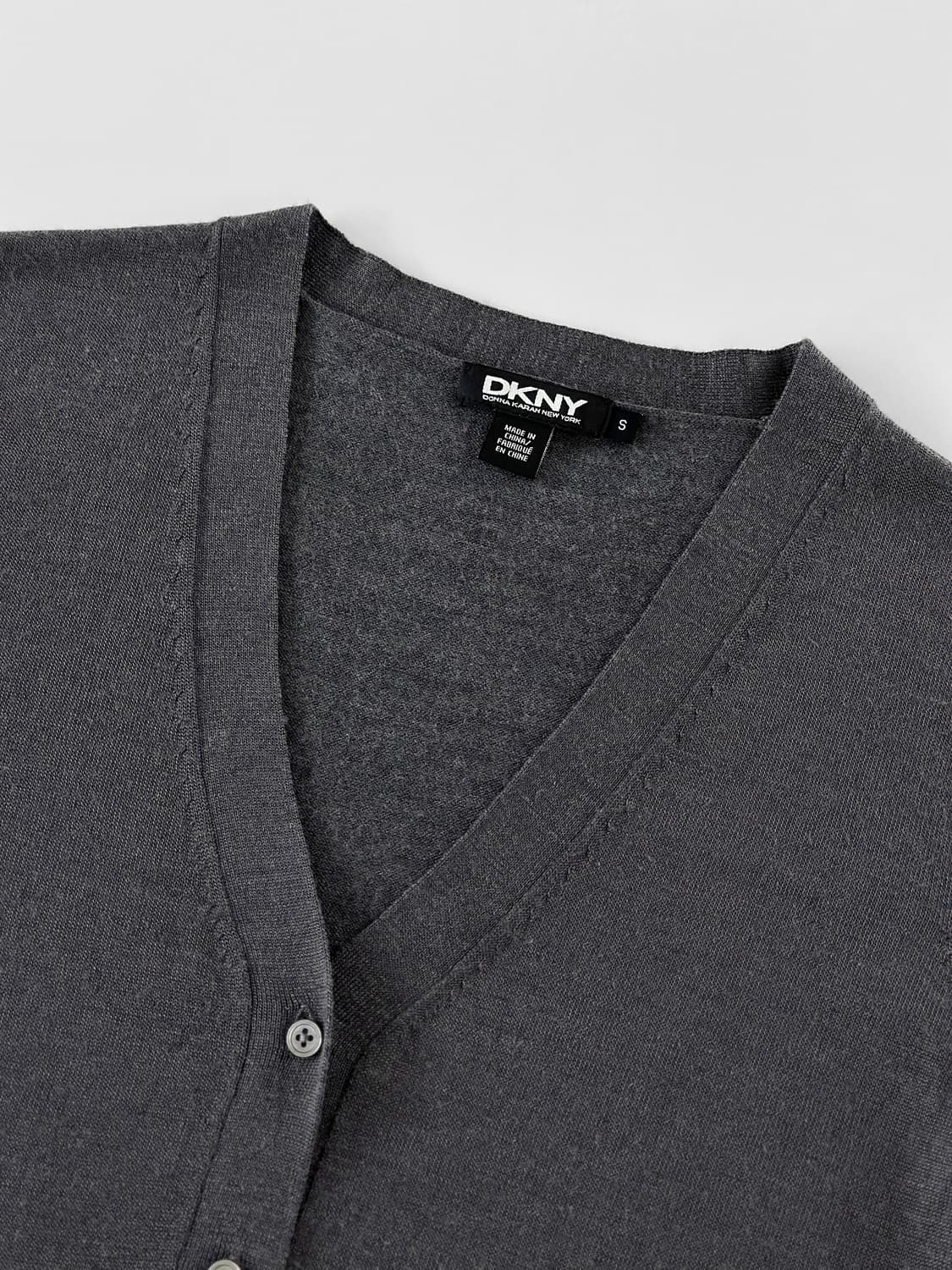 빈티지 DKNY 울 블랜드 반팔 가디건 상품이미지6