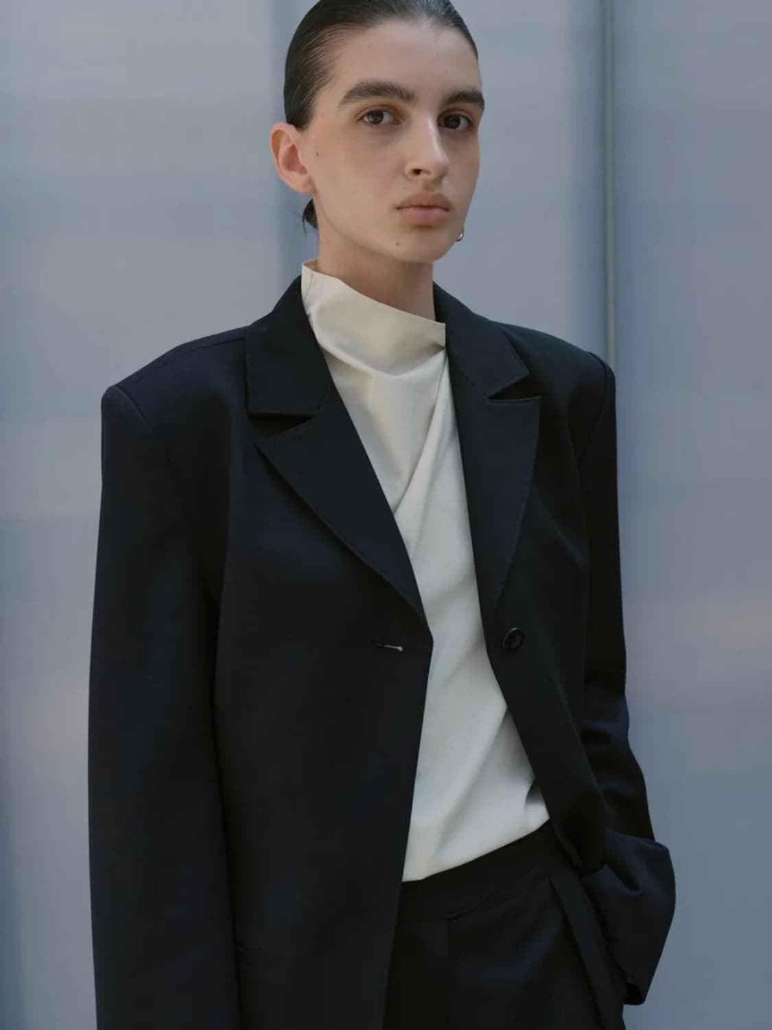 모이아 cowl blouse 상품이미지4