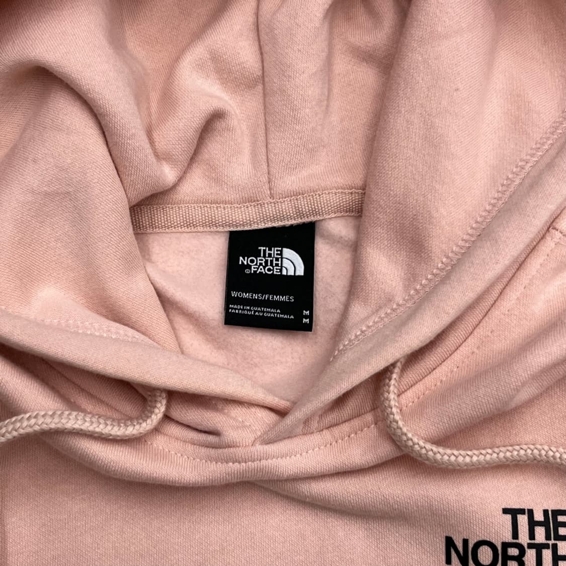 노스페이스 블랙 로고 딸기우유맛 후드 M 상품이미지5