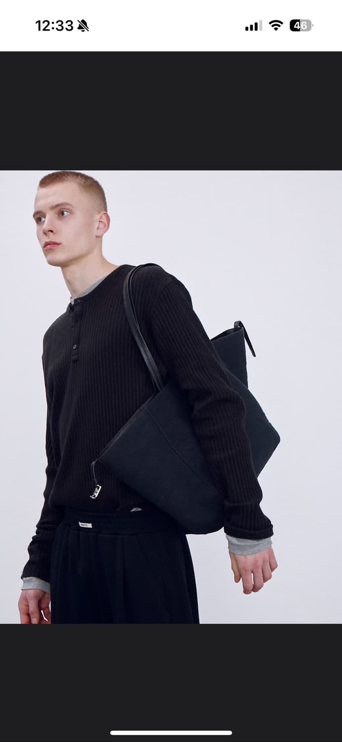 렉토 자카드 패치 헨리넥 상품이미지2