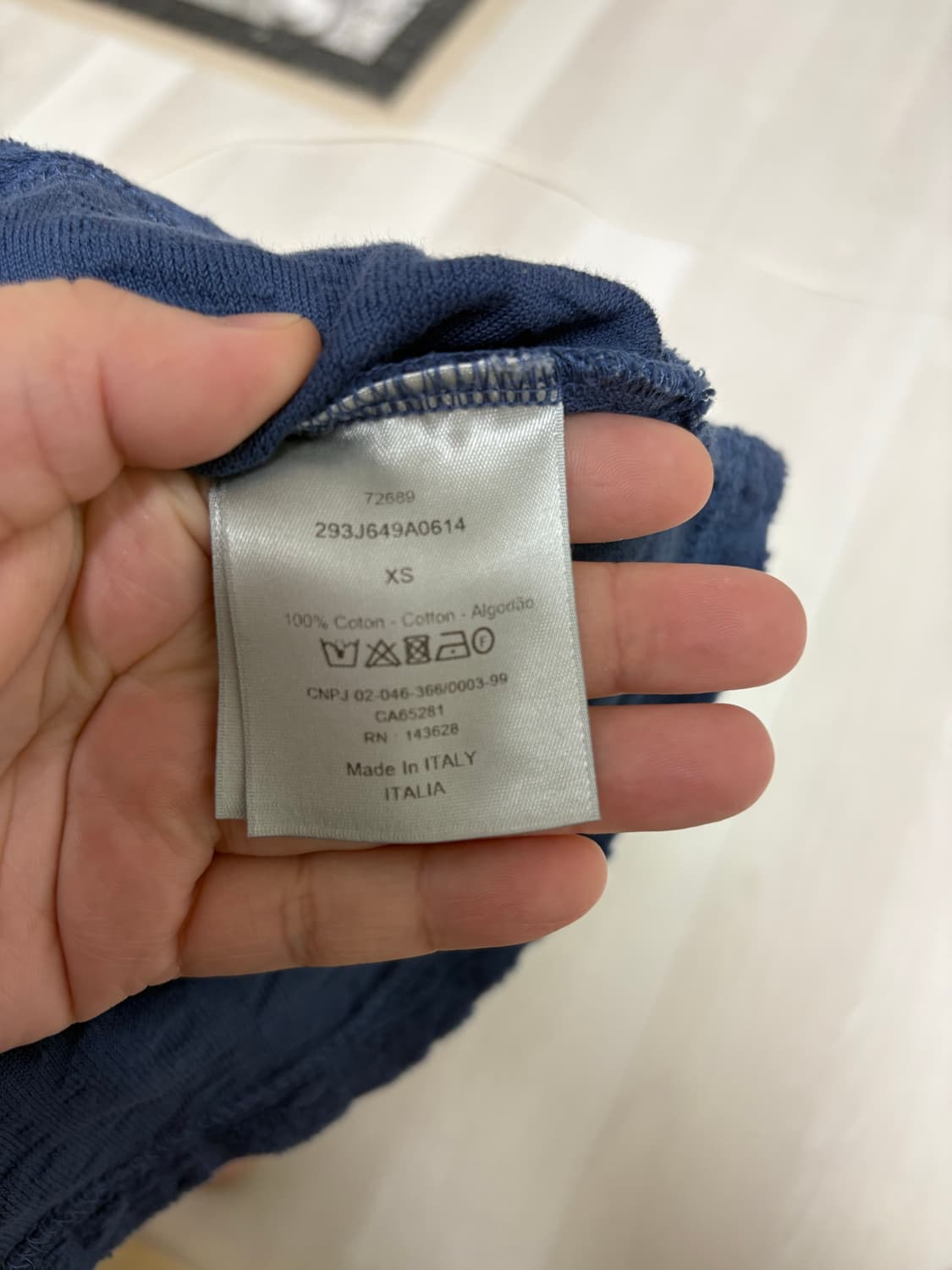 디올 테리 맨투맨 xs 상품이미지3