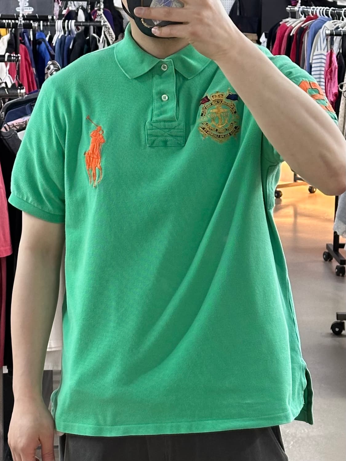 🔥Polo Ralph Lauren 빅포니 자수 PK 카라티 그린🔥 상품이미지1