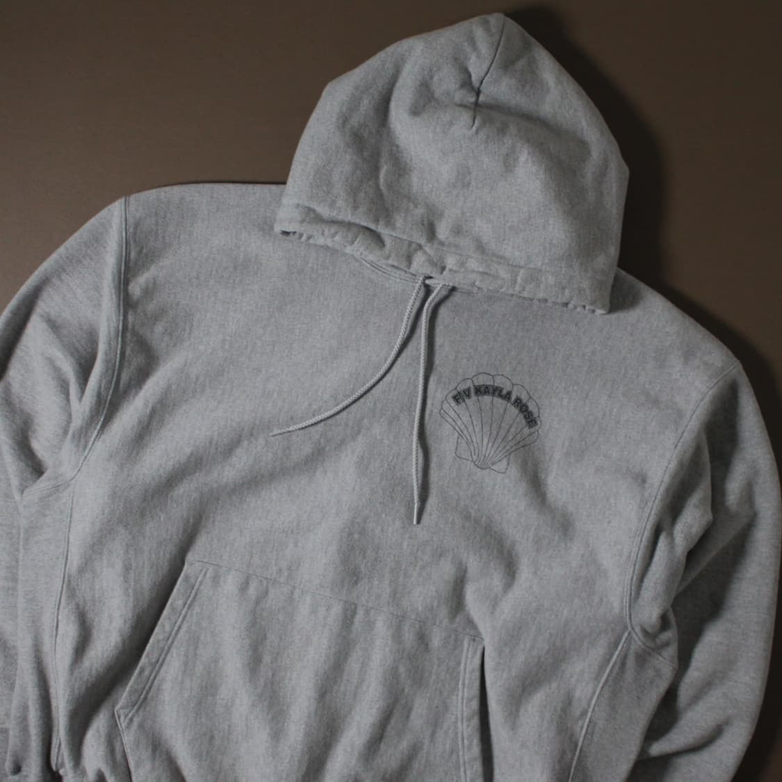 Champion 챔피온 기모 그레이 후드티 상품이미지3