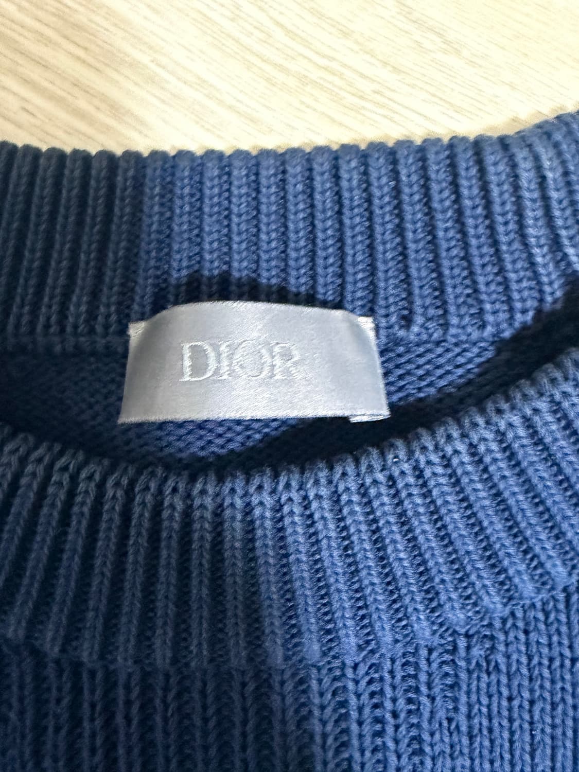 디올 인서트 니트 네이비 상품이미지5