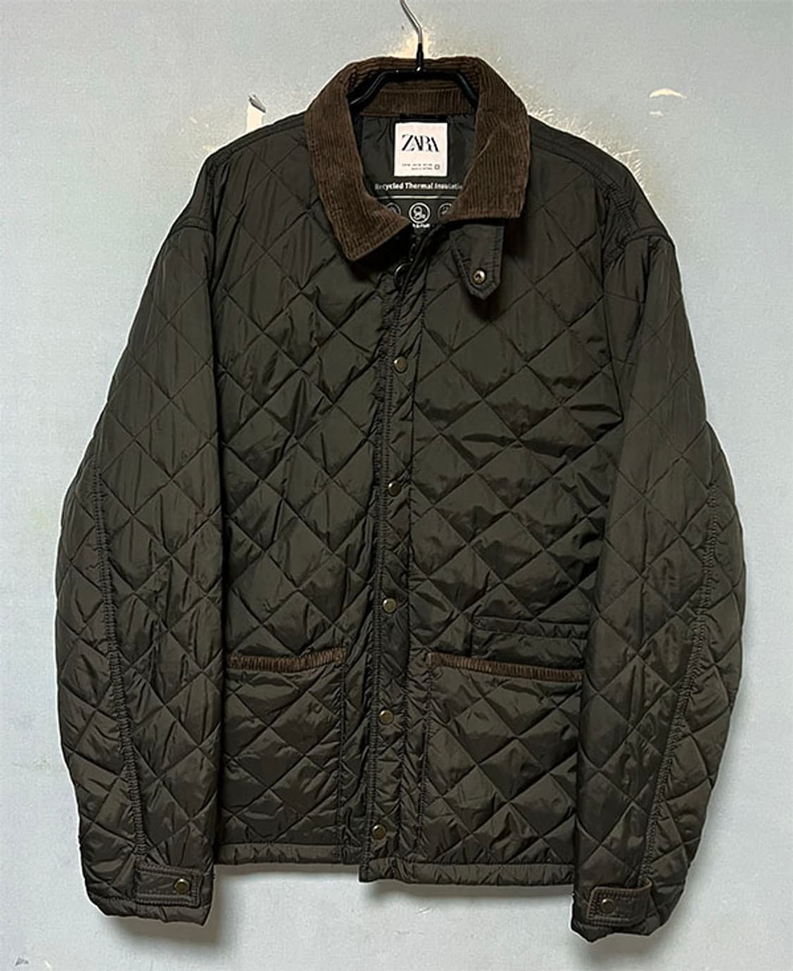 ZARA 자라 남자 퀼팅자켓 누빔 코듀로이 추동복 XL 105 상품이미지1
