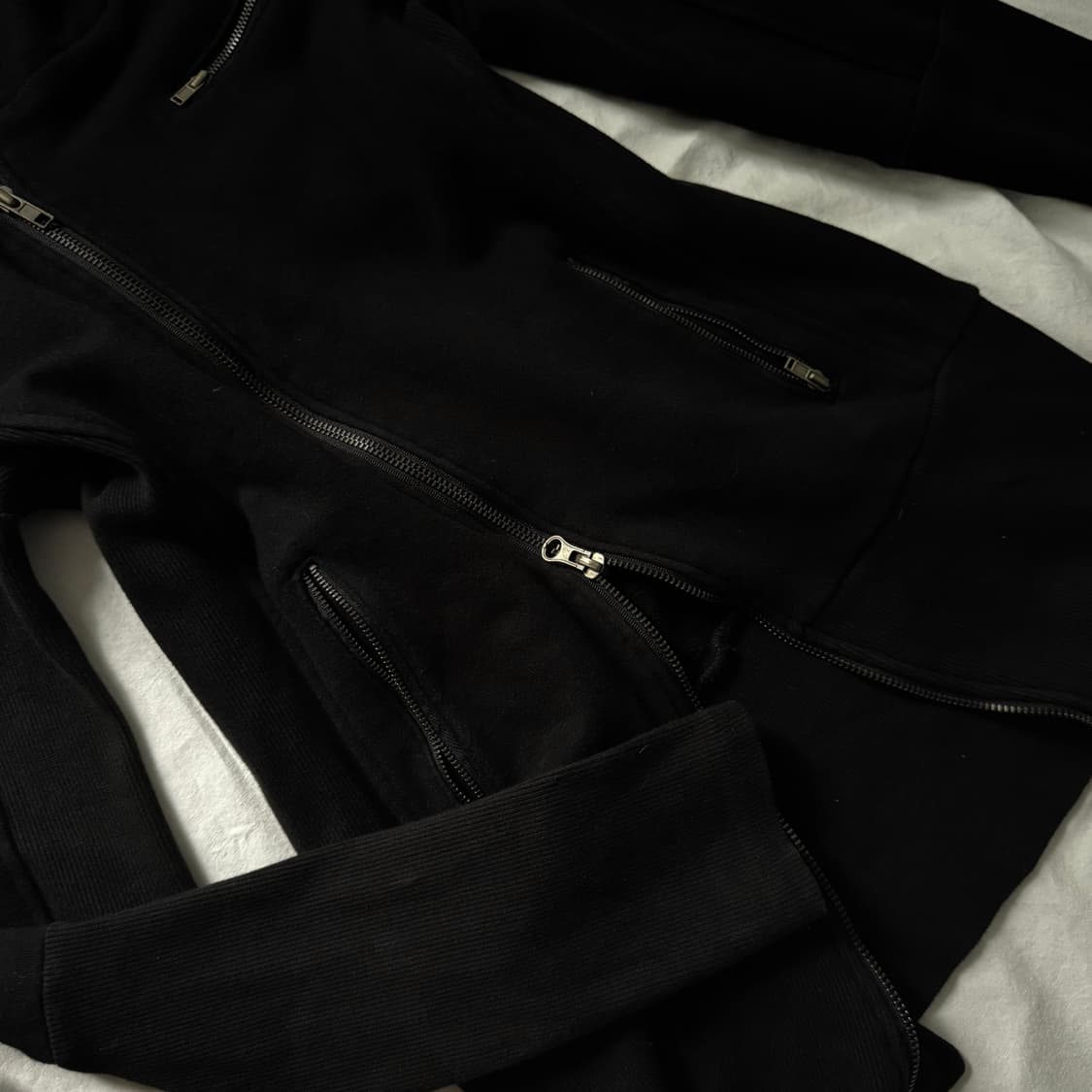 d.i.a. 사선 터틀넥 2way 아카이브 후드집업 자켓 락시크 펑크 상품이미지3