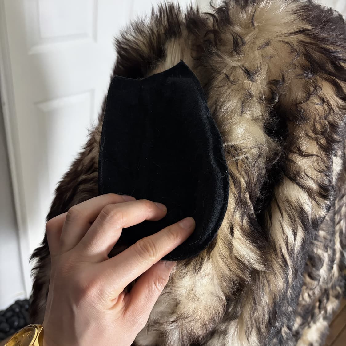 무스탕 퍼 라펠 상품이미지8