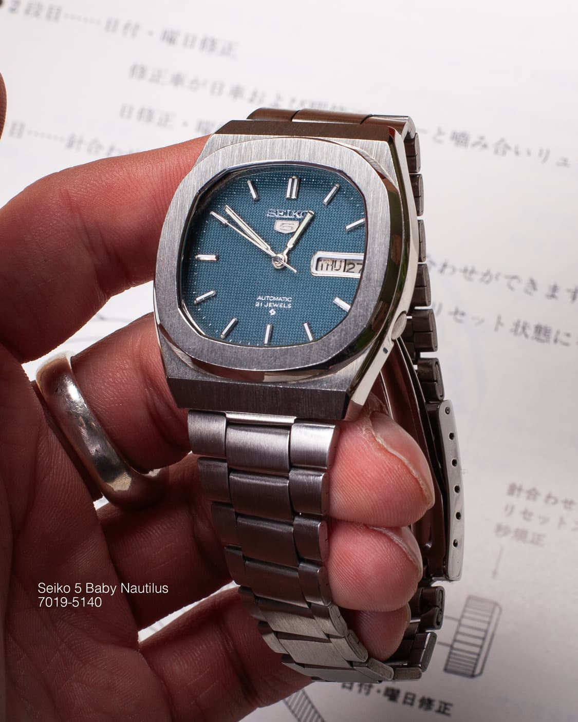 세이코 5 오토매틱 7019-5140 빈티지 시계 상품이미지6